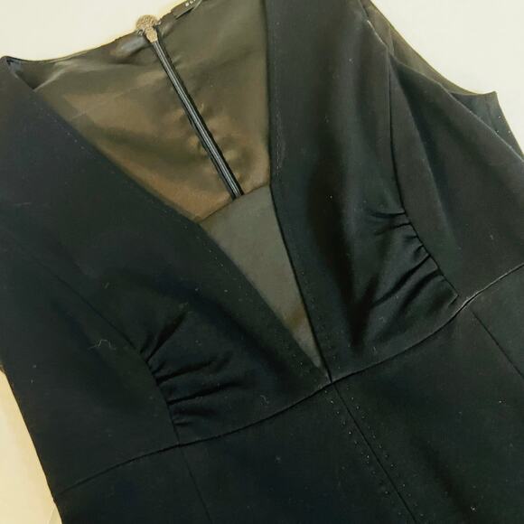 Elie Tahari Wool Blend Sleeveless Sheath Dress Size S Small Black - Picture 4 of 7